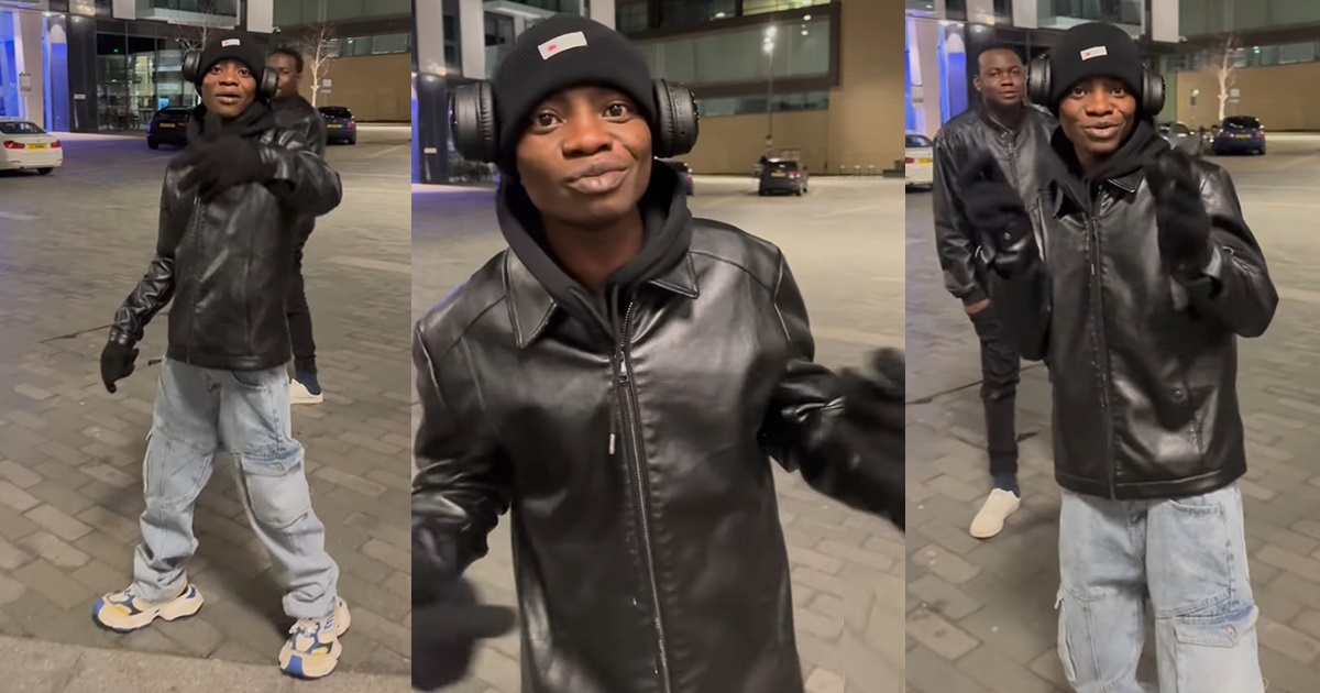 "I remember when dem day always laugh this guy" – Netizens get motivated as Yungi Duu lands in the UK for his first music tour (VIDEO)