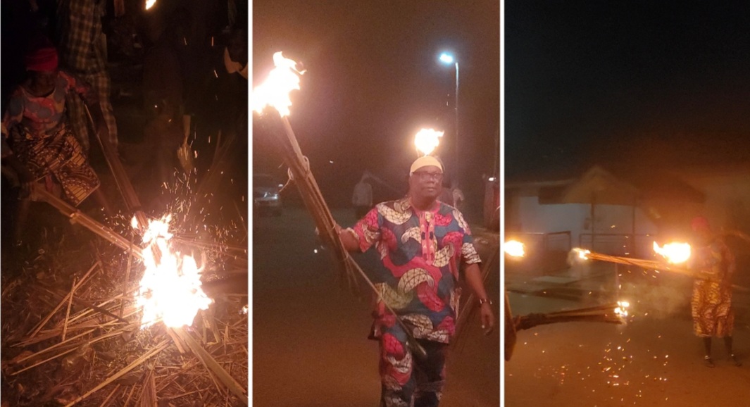 Inside Nigeria's town where king, natives strike each other with burning sticks (PHOTOS)