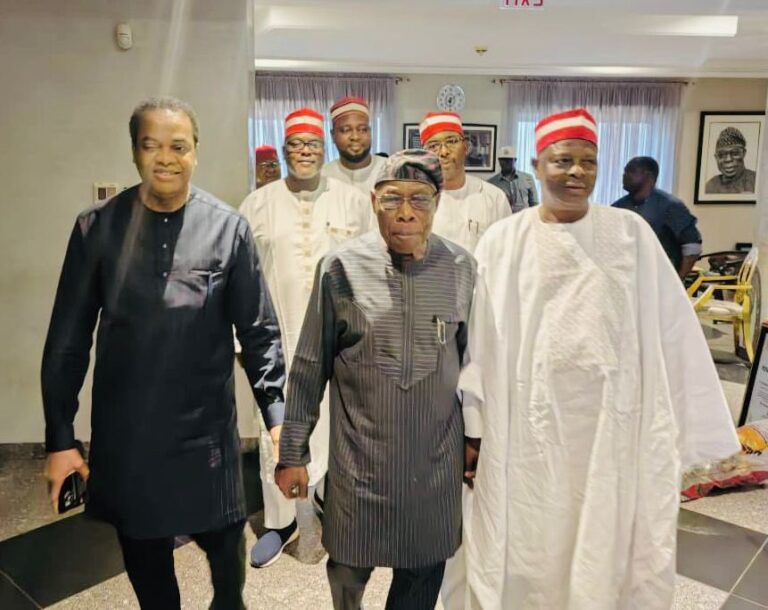 Kwankwaso, Donald Duke Da Obasanjo Sun Tattauna Batun Shugabanci A Nijeriya