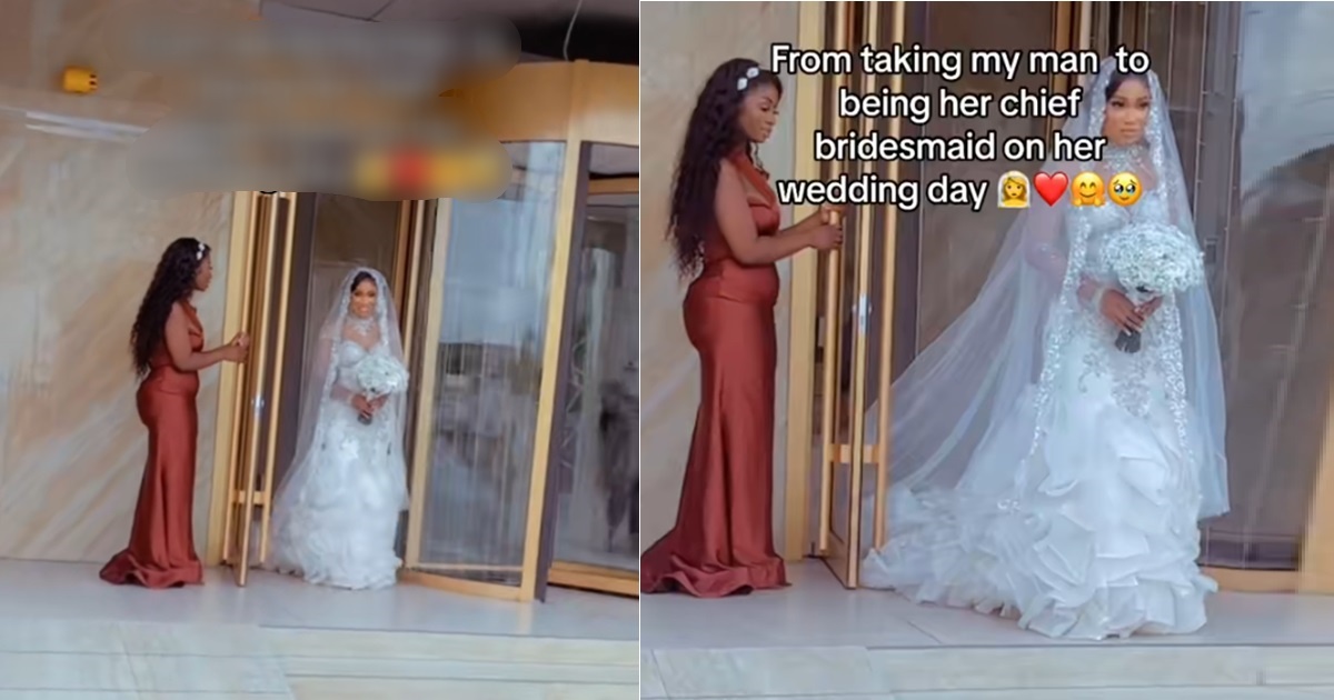 Lady shares how she was the bridesmaid to her friend who snatchǝd her man on her wedding day (WATCH)