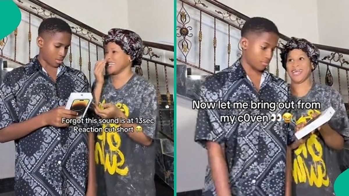 Nigerian Boy Over the Moon as Sister Gifts Him iPhone 14 Pro Max in Video, People React