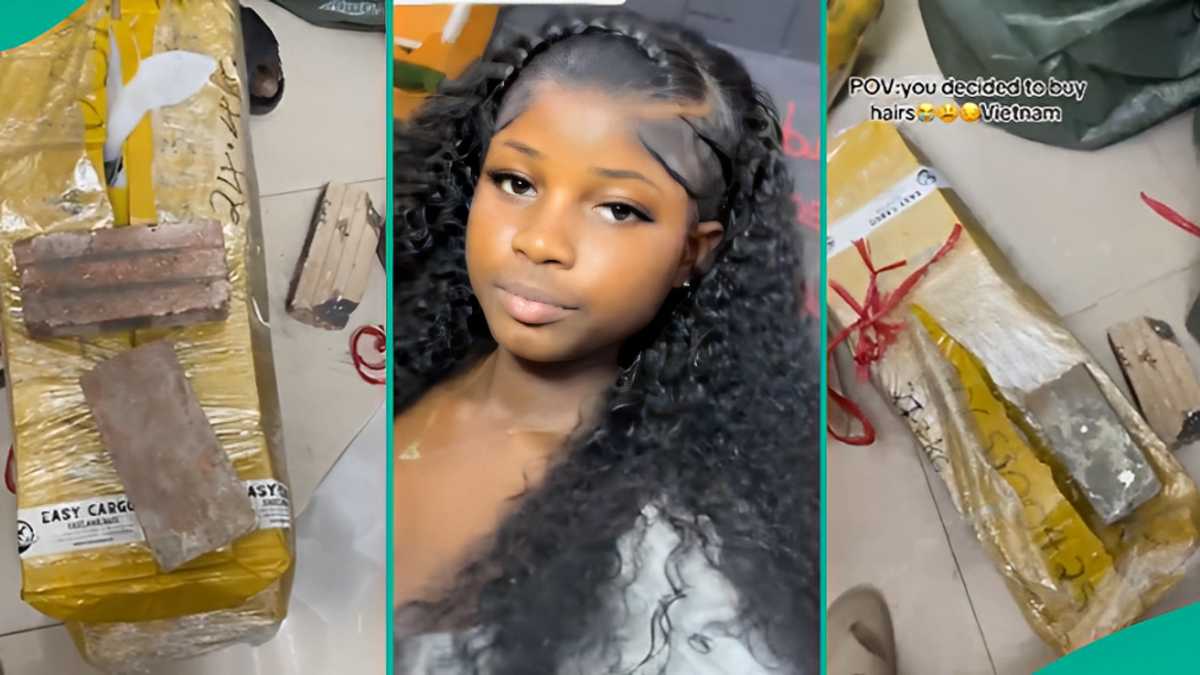 Nigerian Lady Who Imported Hair From Vietnam Cries Out After Receiving Cartons of Bricks