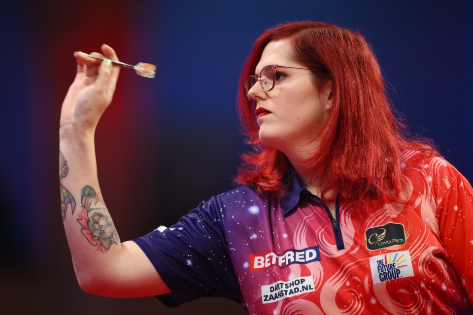 Van Leuven is the first trans darts star to appear at Ally Pally