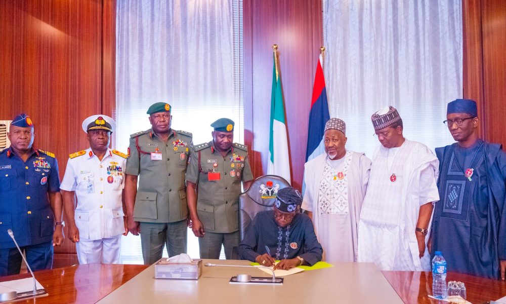 Breaking: President Tinubu Approves New Conditions Of Service For Nigerian Military