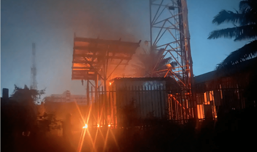 Property Worth Millions Of Naira Destroyed As Fire Razes FIIRO Office In Lagos