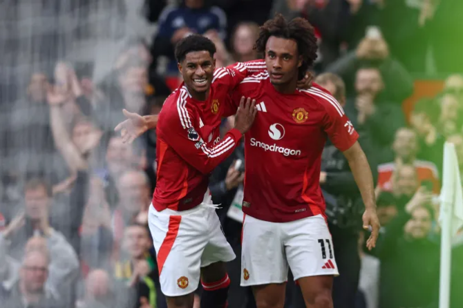 Rashford, Zirkzee star in Amorim’s first EPL win as Man United thrash Everton 4-0