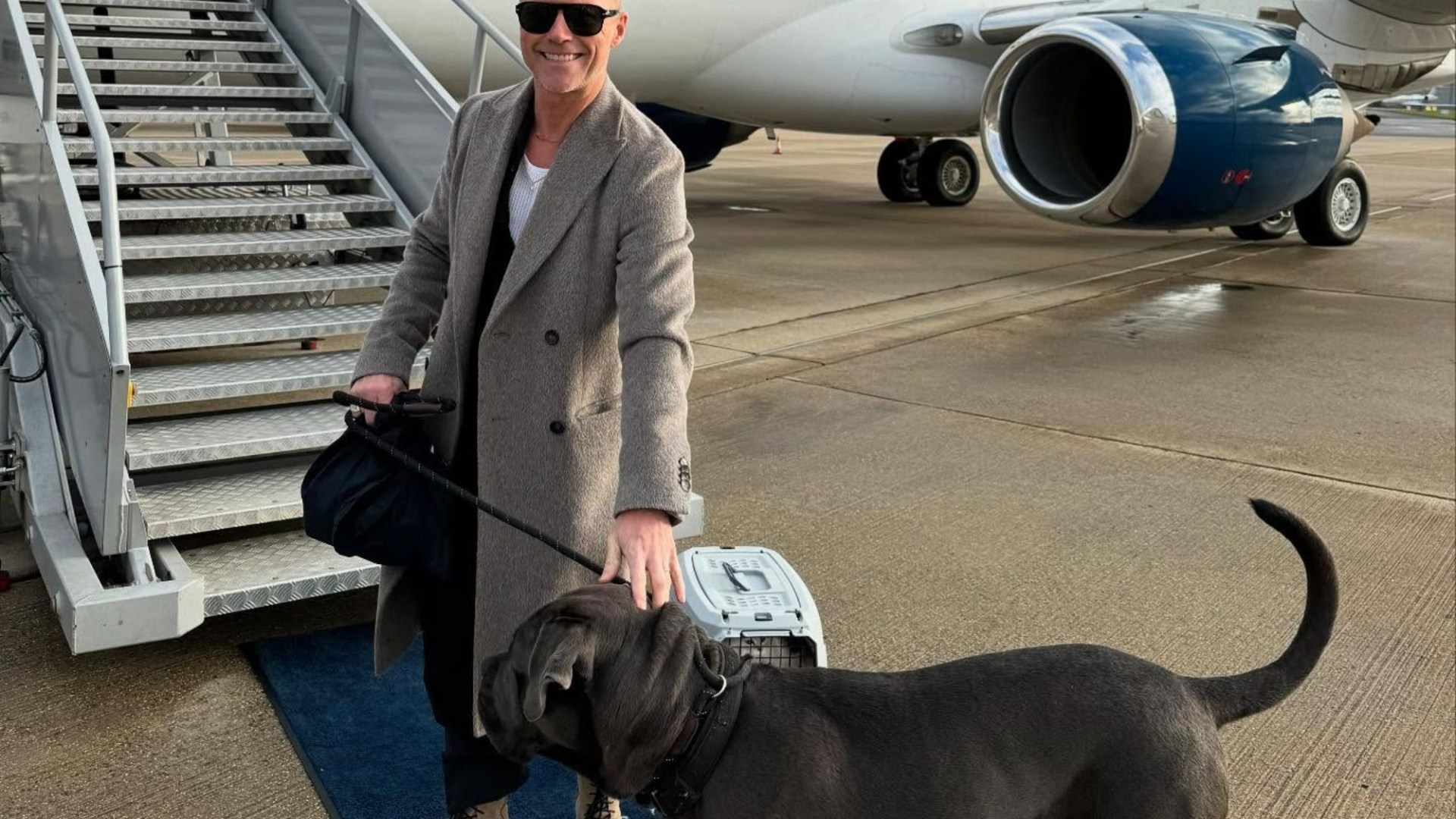 Ronan Keating splashes out £15,000 on ‘dangerous’ protection dog - and flies pup home on a private jet