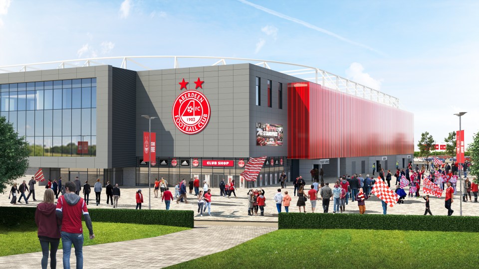 Aberdeen had previously proposed a new stadium at Kingsford