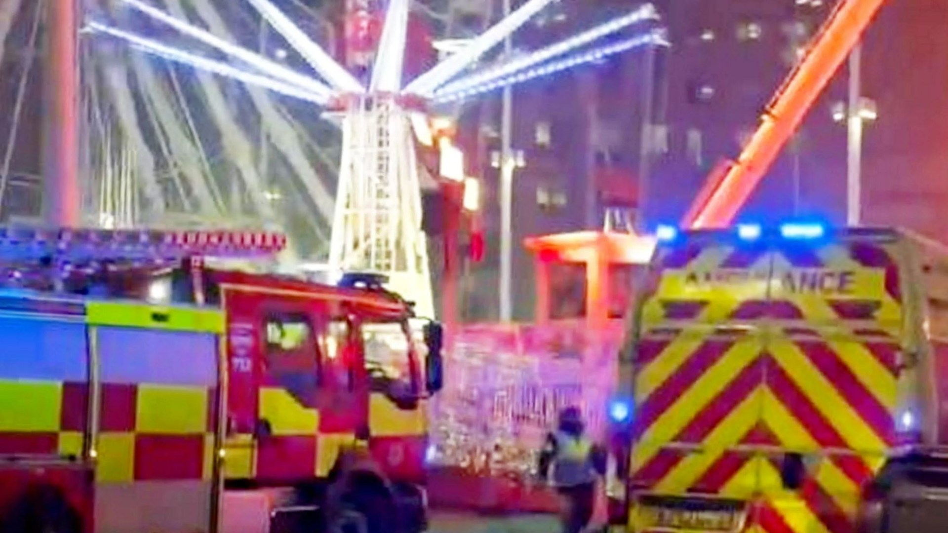 Two arrested after 180ft Birmingham fairground ride COLLAPSED leaving terrified revellers trapped – The Scottish Sun