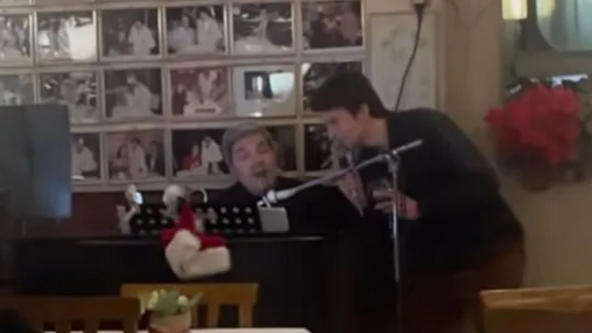 Watch moment Radio 1 star sings to the entire restaurant on romantic date with wife - leaving diners shocked