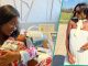 Wofia Fada Flaunts Lovely Pictures of Her Newborn, Shares Name: "Baby Cole of Victoria lsland"