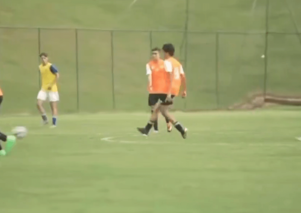 He showed off his silky skills during a youth match