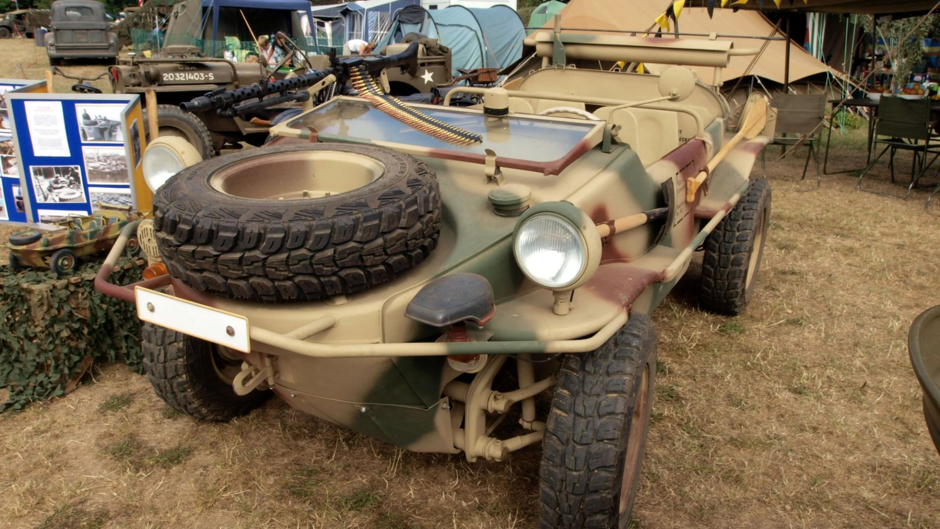 Watch 4x4 ‘VW Schwimmwagen’ dubbed ‘most ambitious amphibious car EVER’ created for Nazi troops in WWII take to water