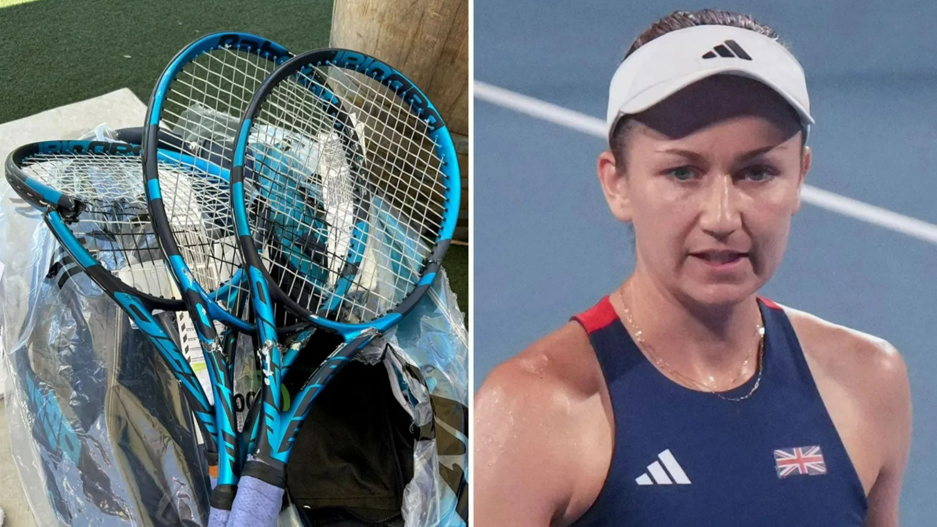 'This is unacceptable' rants British tennis star after racquets snapped and bag battered beyond recognition on flight