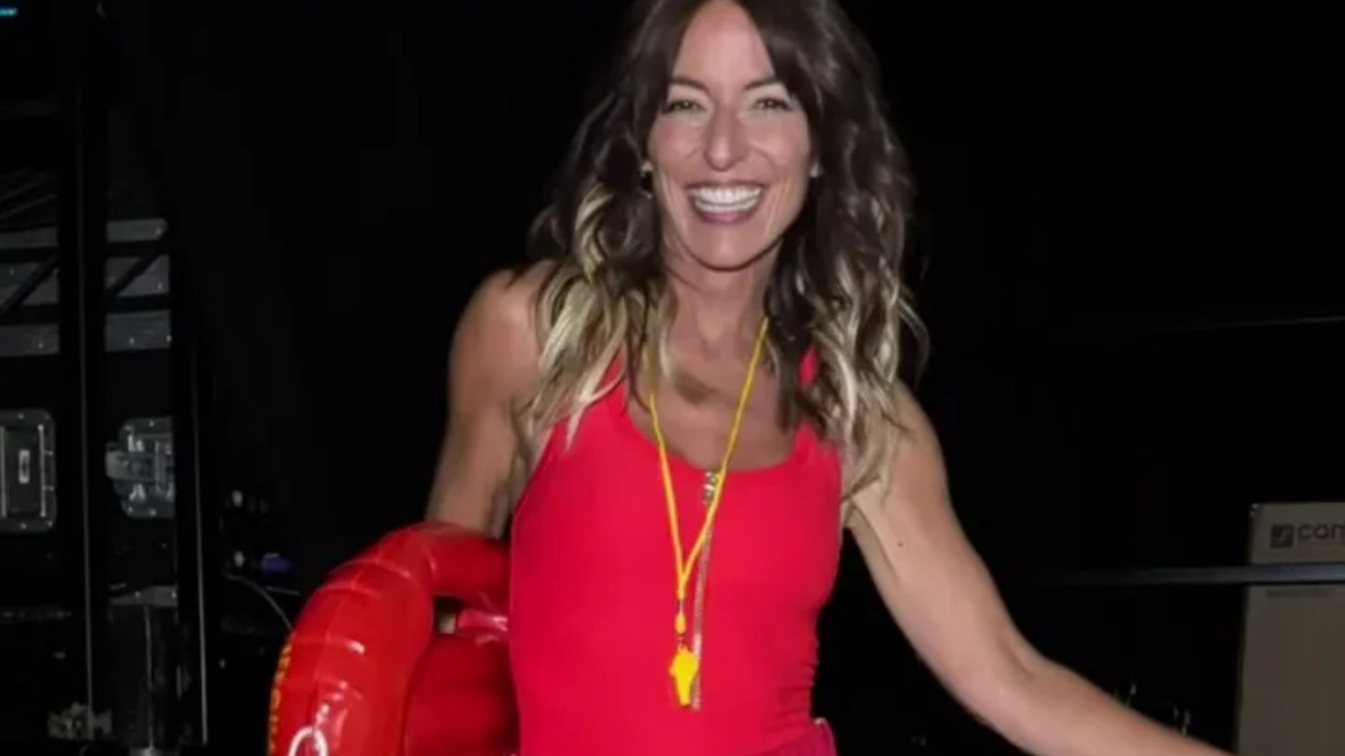 Davina McCall looks incredible as she glams up in Baywatch outfit for the Masked Singer