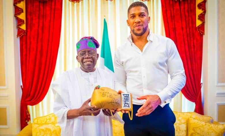 Boxing Champion Anthony Joshua Visits President Tinubu