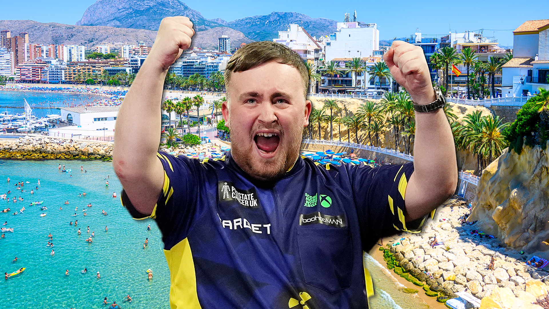 Darts hero Luke Littler splashes some of his £500k World Championship prize money... on a trip to Benidorm