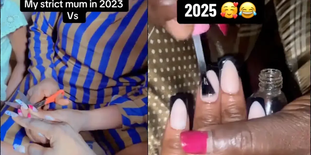 Strict mom goes from cutting daughter's nails to painting them after two years